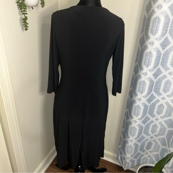 Kasper Women's Faux-Wrap Sheath Dress - Picture 5 of 5